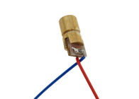 DC 5V Electronic Components , 650nm Laser Diode Module With Red Copper Head Tube